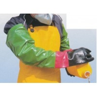 Guantes p/ químicos SUPERLARGO  PVC  DE 72CM HASTA EL HOMBRO